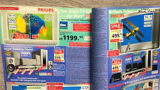 Versandhauskatalog Bader 2003 Technik Fernseher Philips Zeitreise