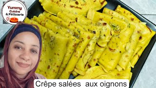 Commwnt faire des crêpes salées aux oignons