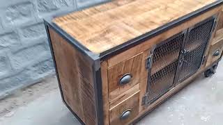 Industrial TV cabinet| living room furniture | #industrialfurniture #newdesign #tvcabinet