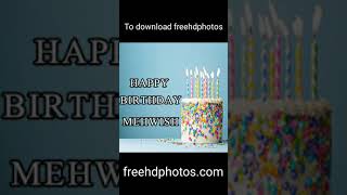 happy birthday cake video for mehwish || mehwish name birthday video || name on cake #shorts