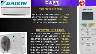 BUY NEW DAIKIN SPLIT AC AT  BEST PRICE | CARE SPECIALIST