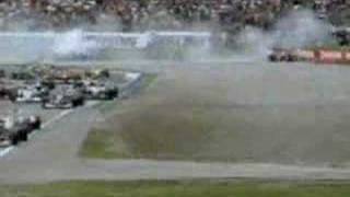 Fisichella Collides with Michael Schumacher