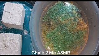 HOME MADE GYMCHALK BLOCKS WATER CRUSH ASMR!!!