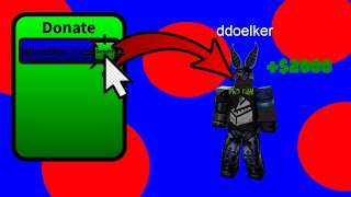 Roblox studio: How to make a In-Game money donation gui