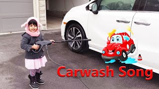 Car Wash Song Nursery Rhymes with Jenika and Toys | Kids - The CAR WASH song with Jenika and Toys