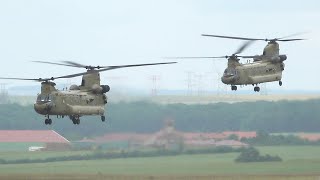 4x Boeing CH47 Chinook US Army à Metz Nancy Lorraine | helicopter