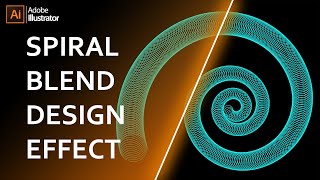 Spiral Blend Design Effect in Illustrator | Illustrator Tutorial