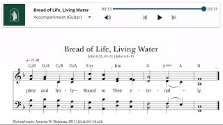 1008 Bread of Life, Living Water | Finger-style Guitar Accompaniment | Hymns at Home and Church