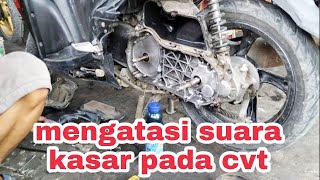 Solusi mengatasi suara cvt kasar pada Mio soul gt 125. Semua body getar dan tersentak