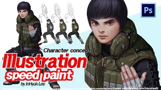 Character illustration: NARUTO: Rock Lee by.InHyuk Lee (캐릭터 일러스트: 나루토- 록리 by.이인혁)