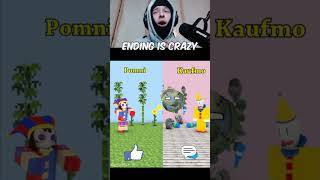 Should The Earth To Choose Pomni Or Kaufmo To Save? Like, Comment Reaction Funny Animation #shorts