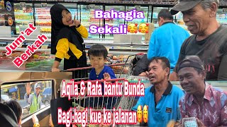 Jum’at Berkah || Ikut Ayah & Bunda bagi-bagi makanan ke jalanan,, seru dan bahagia banget🥰🥰