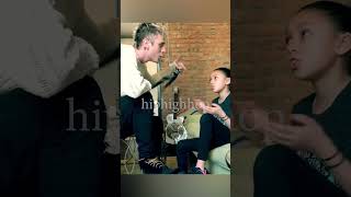 MGK singing with Daughter