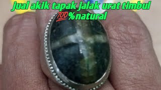 jual akik tapak jalak urat timbul 100% natural