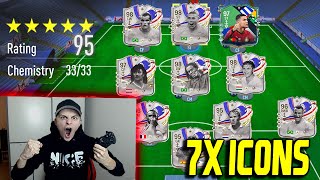 EA FC 24 (FIFA 24): WELTREKORD! 7x ICONS in 132 Rated Full ICON Fut Draft Challenge Ultimate Team