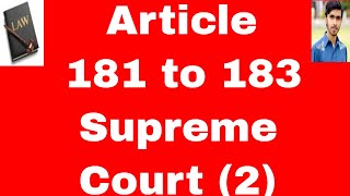 Acting judges of supreme court of Pakistan Article 181 to 183 of constitution of Pakistan 1973 urdu