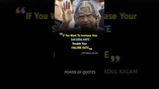 SUCCESS RATE ~ APJ ABDUL KALAM ~ #shorts #short