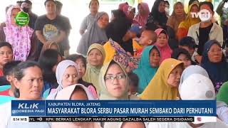 Masyarakat Blora Serbu Pasar Murah Sembako Dari Perhutani