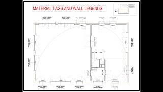 REVIT TUTORIAL - HOW TO USE MATERIAL TAGS AND WALL LEGENDS /  TAGOVANJE MATERIJALA I LEGENDE ZIDOVA