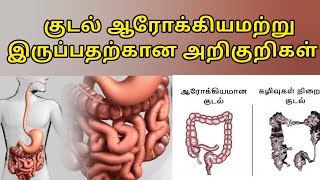 ஆரோக்கியமற்ற குடல் இயக்கத்தின் உடல் அறிகுறிகள் | Symptoms of an unhealthy gut @HealthTips24Tamil