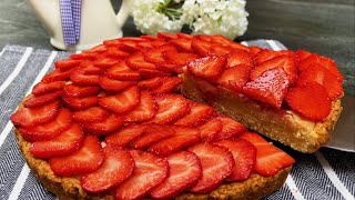 Delicious Strawberry Frangipane Tart Recipe | Easy Homemade Dessert