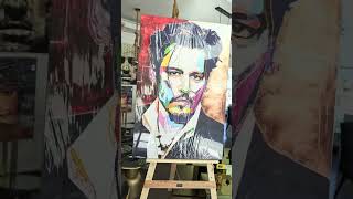 Johnny Depp Wall Canvas  ♡ YIASSU.COM