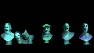 Grim Grinning Ghosts Bust Projection | WDW At Home