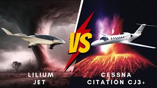 Aviation Showdown Lilium Jet vs  Cessna Citation CJ3+  Futuristic EVTOL vs  Luxury Private Jet