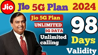 Jio 3 Month 5G Recharge Plan 2024 // Jio New 5G Recharge Plan Details