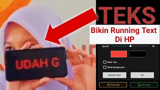 Cara Membuat Running Text Atau Teks Berjalan Di HP Anti Gagal Nih!