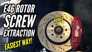 Don't let this one tiny screw ruin your project!EASY stripped bolt removal - BMW E36 E46 M3 rotors