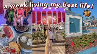 living my best life kinda weekly vlog | concerts, friends, fun! exciting week in my life 2022