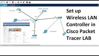 Wireless network setup in Cisco Packet Tracer || Wireless LAN Controller