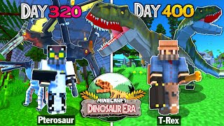 400 NGÀY TRỞ THÀNH NHÀ KHẢO CỔ TRONG MINECRAFT KỶ NGUYÊN KHỦNG LONG - THẰN LẰN BẠO CHÚA T-REX