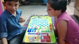 Sara &bubu r Ludo game start,,,,,