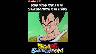 The type of choices I'll make in Sparking! Zero #sparkingzero #dragonball #shorts