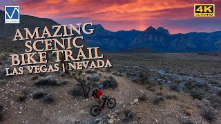 Amazing Scenic Bike Trails - Broke Back Mtn Trail: Red Rock Canyon, Las Vegas  NV (Calico Basin)