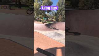 BMX tricks in the bowl #skills #trending #skatepark #bmx #girl @Camysends