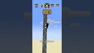 Jumping on Bedrock That Gets Taller and Taller #minecraft #shorts