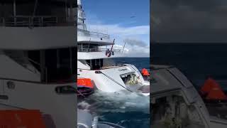 M/Y Domani 44m was disabled off the Washington coast over the weekend😢😢Vid by @uscgpacificnw