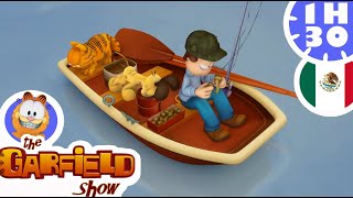 😸 ¡Para Garfield es un día de pesca con Odie y Jon! 🎣 - El Show de Garfield