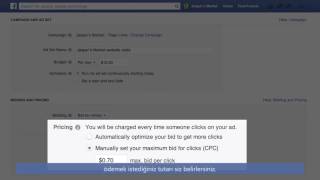Facebook Reklamları Teklif Belirleme