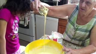 BYH Kids - Great Grandma making German Pancakes