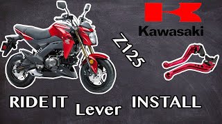 Installing Short Levers on a KAWASAKI Z125 from Ride IT