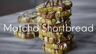 Matcha Shortbread - How to Make Buttery Shortbread Cookies!