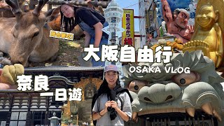 【大阪VLOG🇯🇵】奈良的鹿會敬禮🫎/來東大寺鑽大佛鼻孔/通天閣/難波八坂神社⛩️|OSAKA JAPAN TRAVEL VLOG