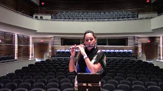 Dr. Maria F Castillo Performs ETSBOA (Rotation 1) 11/12 Lyrical Piccolo Etude