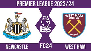 FC24 | Newcastle Utd vs West Ham | Premier league 2023/24 | Full match