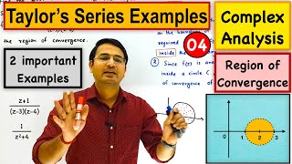 Taylor's Series Examples | Region of Convergence (complex analysis)