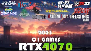 RTX 4070 Performance Tested in Q1 2023 Games